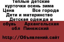 Теплые детские курточки осень-зима › Цена ­ 1 000 - Все города Дети и материнство » Детская одежда и обувь   . Архангельская обл.,Пинежский 